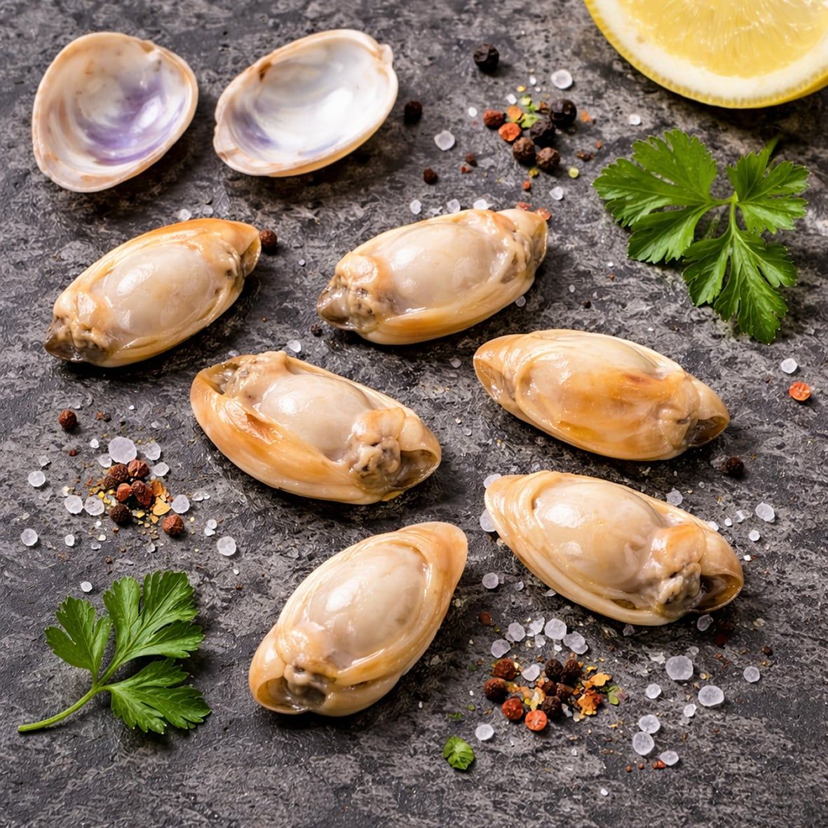 Venusmuschelfleisch, gekocht   2