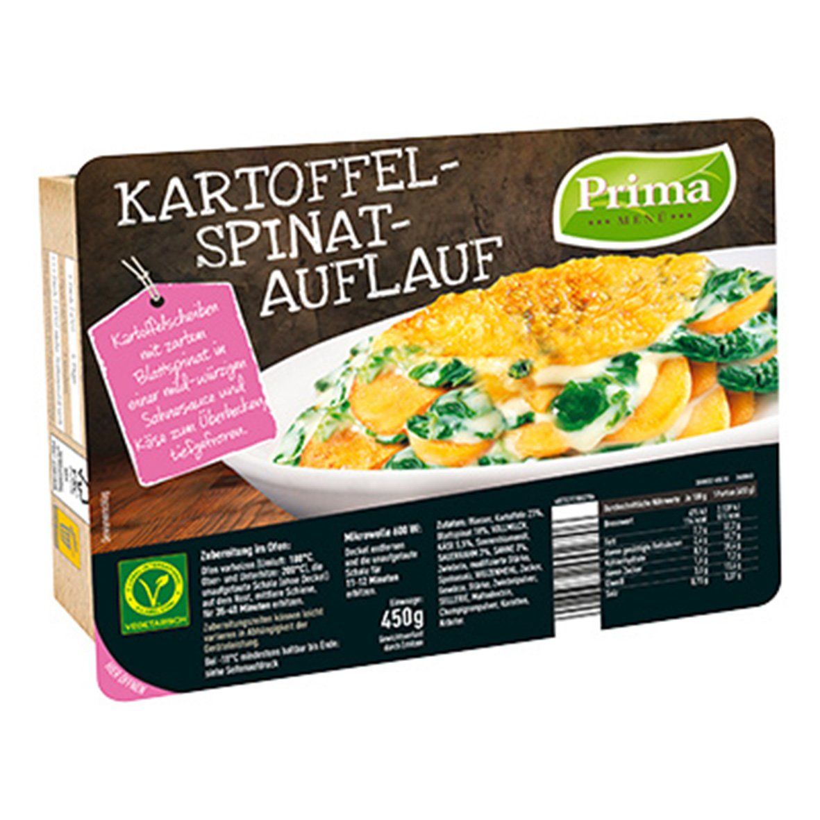 Prima MENÜ Kartoffel-Spinat-Auflauf 450g