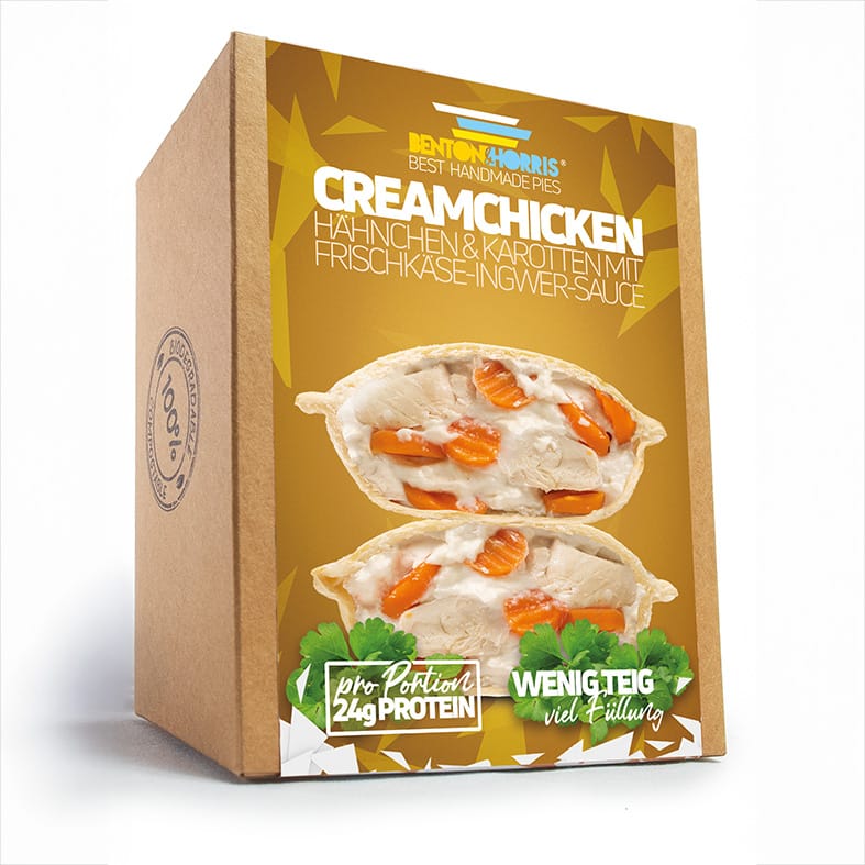 Benton and Horris – Cream Chicken Pie *** Gefüllte Dinkelmehl-Teigtasche ca. 220 g  