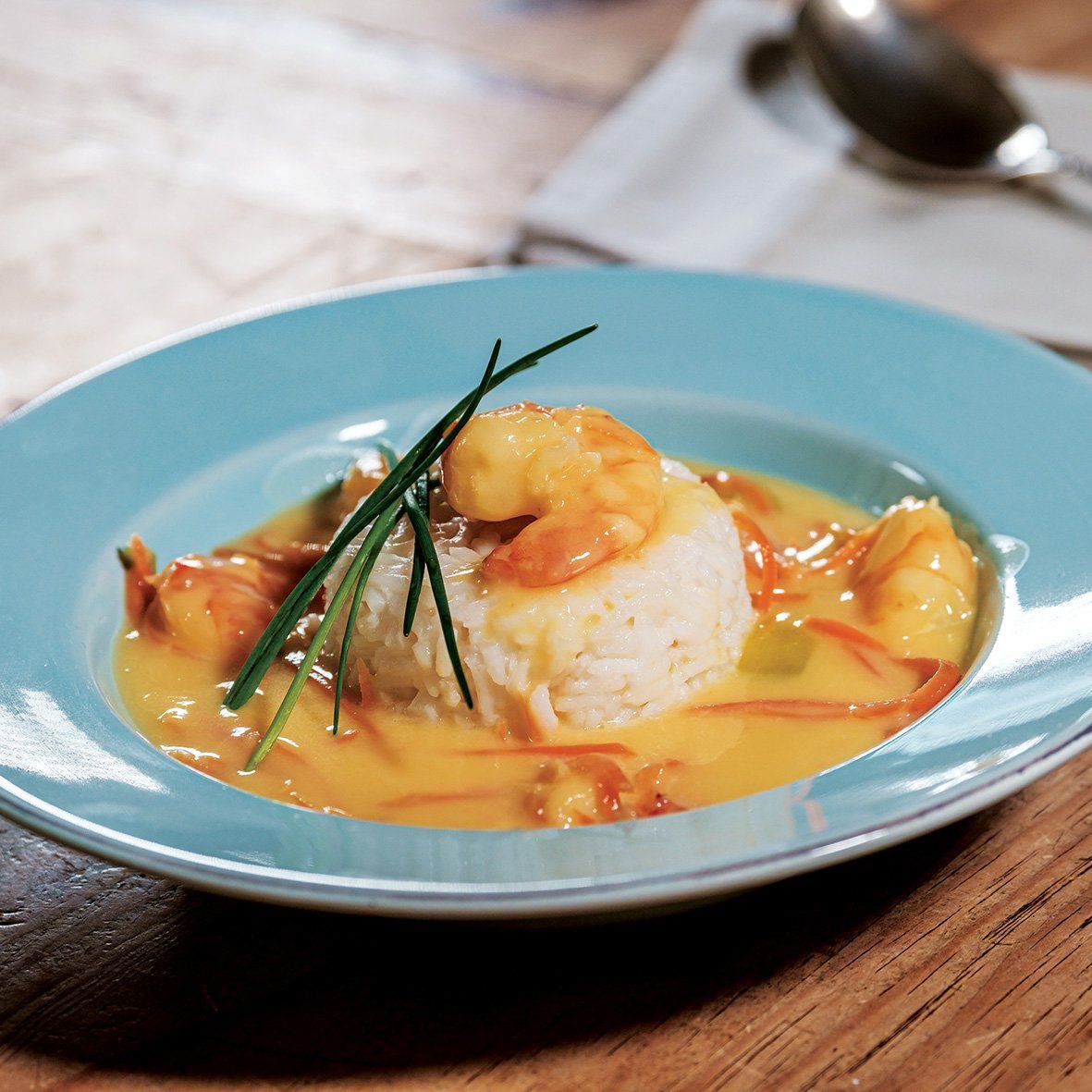 Riesengarnelen in Curry-Safransauce | 2 Stück je 220 g