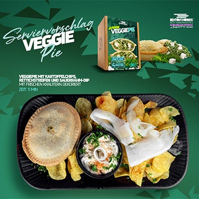 Serviervorschlag für Benton-Horris-Veggie-Pie.