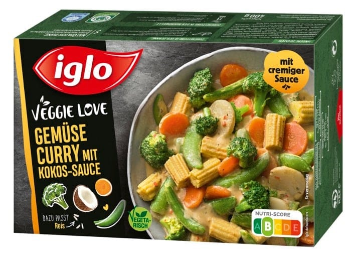 iglo Gemüse Curry mit Kokos-Sauce - Veggie Love