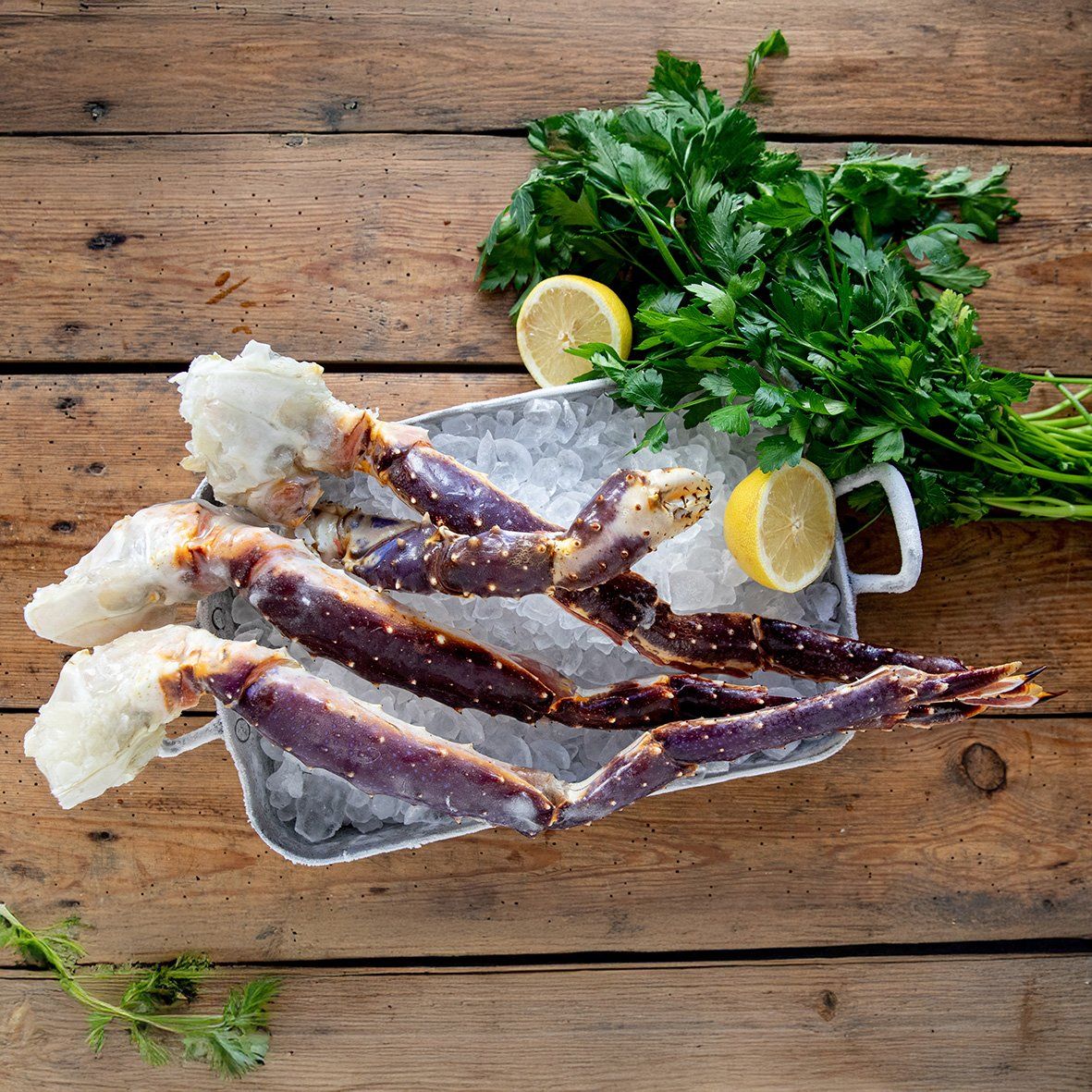 Königskrabbe ganze Beine und Scheren | roh | 1 Kg Gebinde