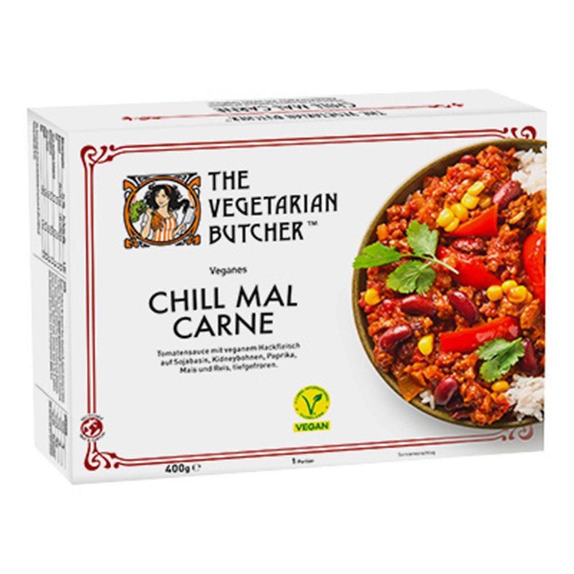 Prima MENÜ – The Vegetarian Butcher Chill mal Carne, 400 g, tiefgefroren