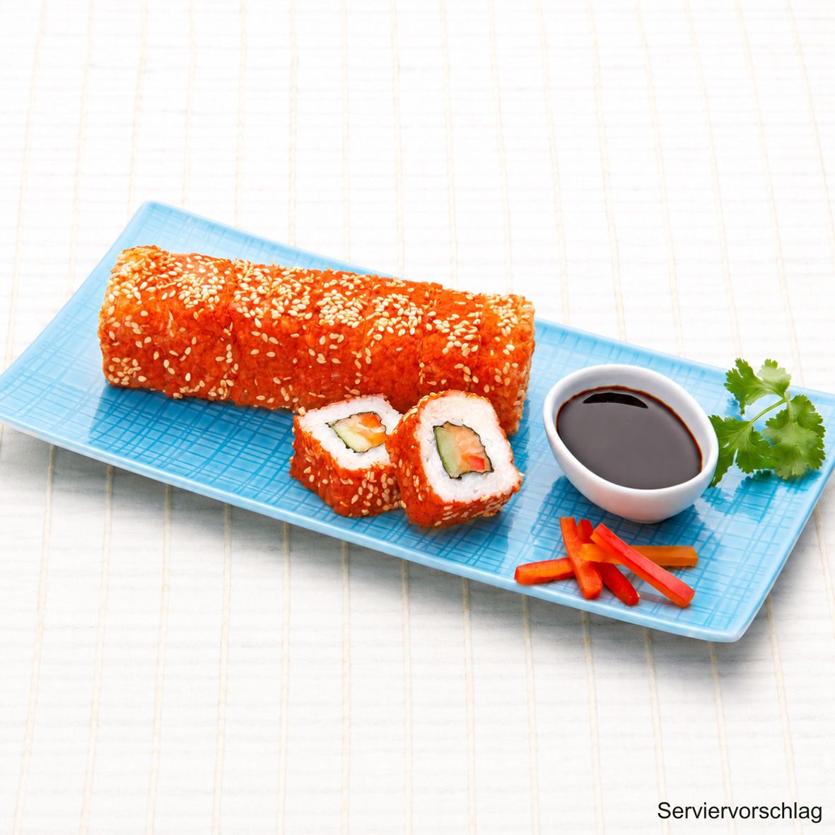 Sushi California Spicy Lachs 2 x 200 g Rollen 2