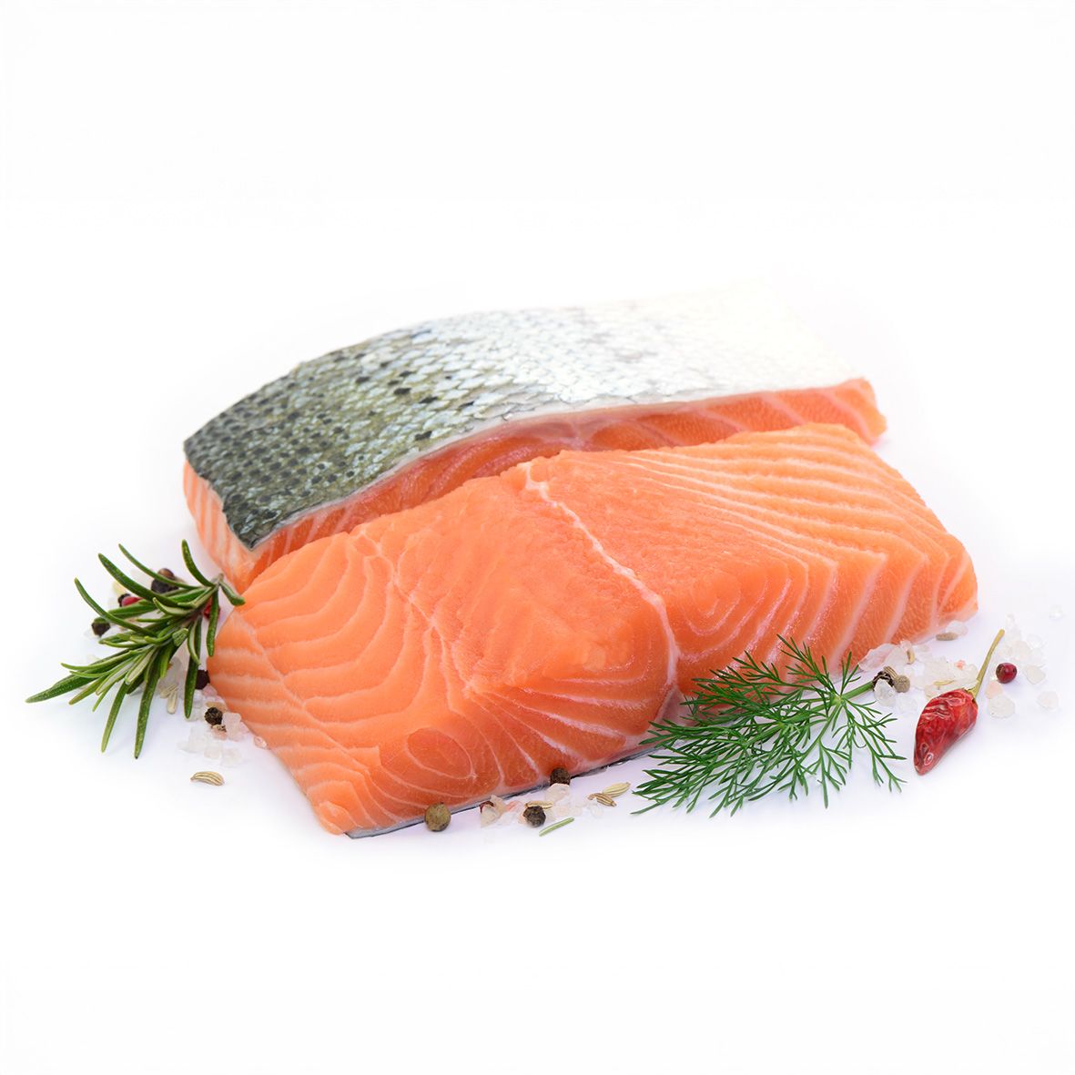 Lachsfilet Portionen | 2 Stück insg. 380-450 g