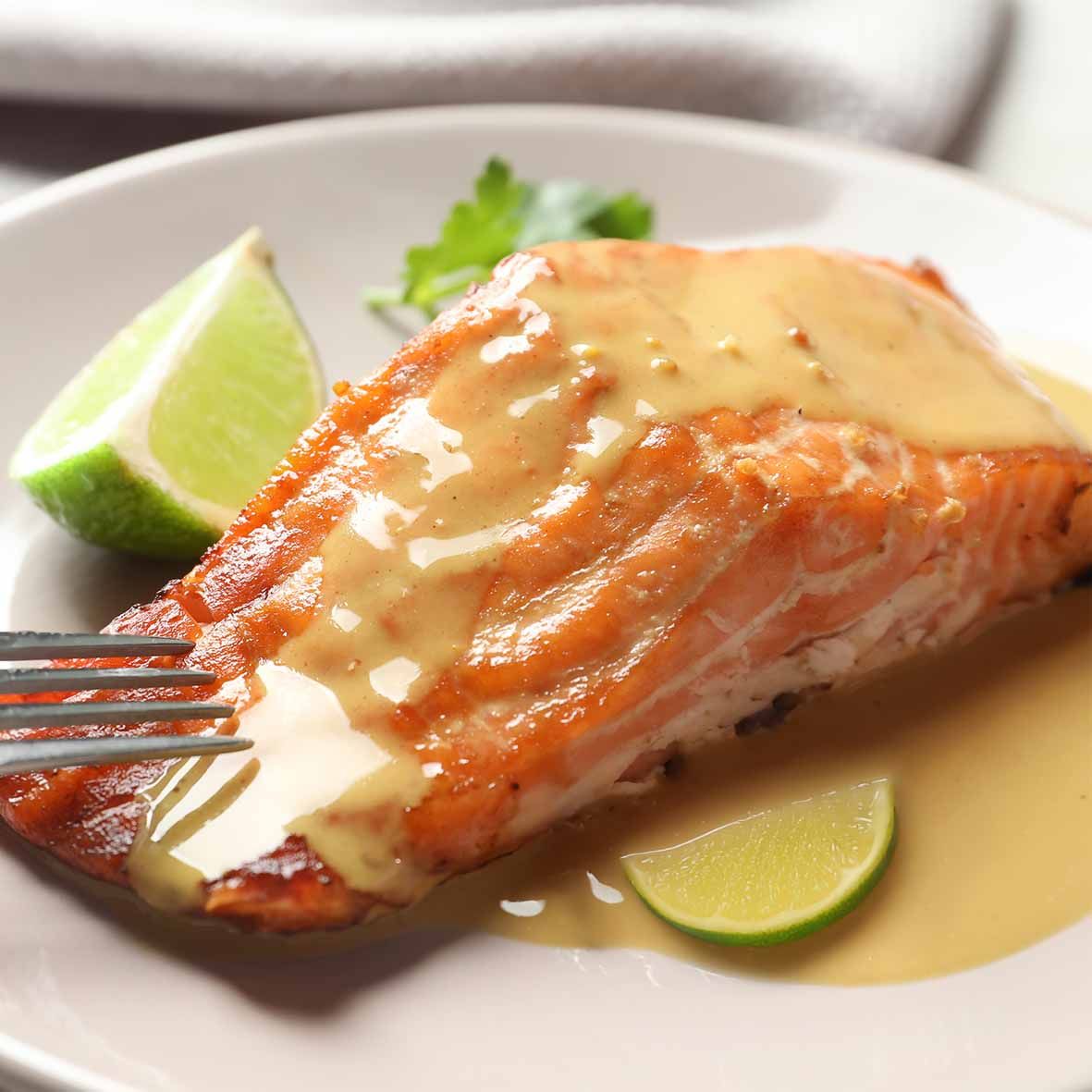Lachsfilet in Limetten-Buttersauce – edel &amp; cremig (2 x 220g)  