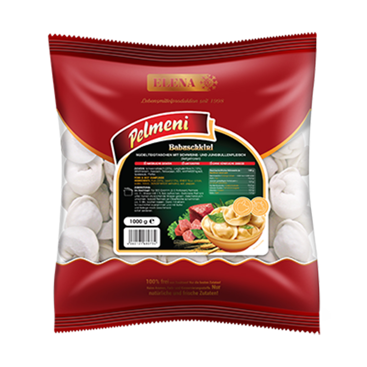 Pelmeni - "Babuschkini" m. Schweine- u. Rindfleisch