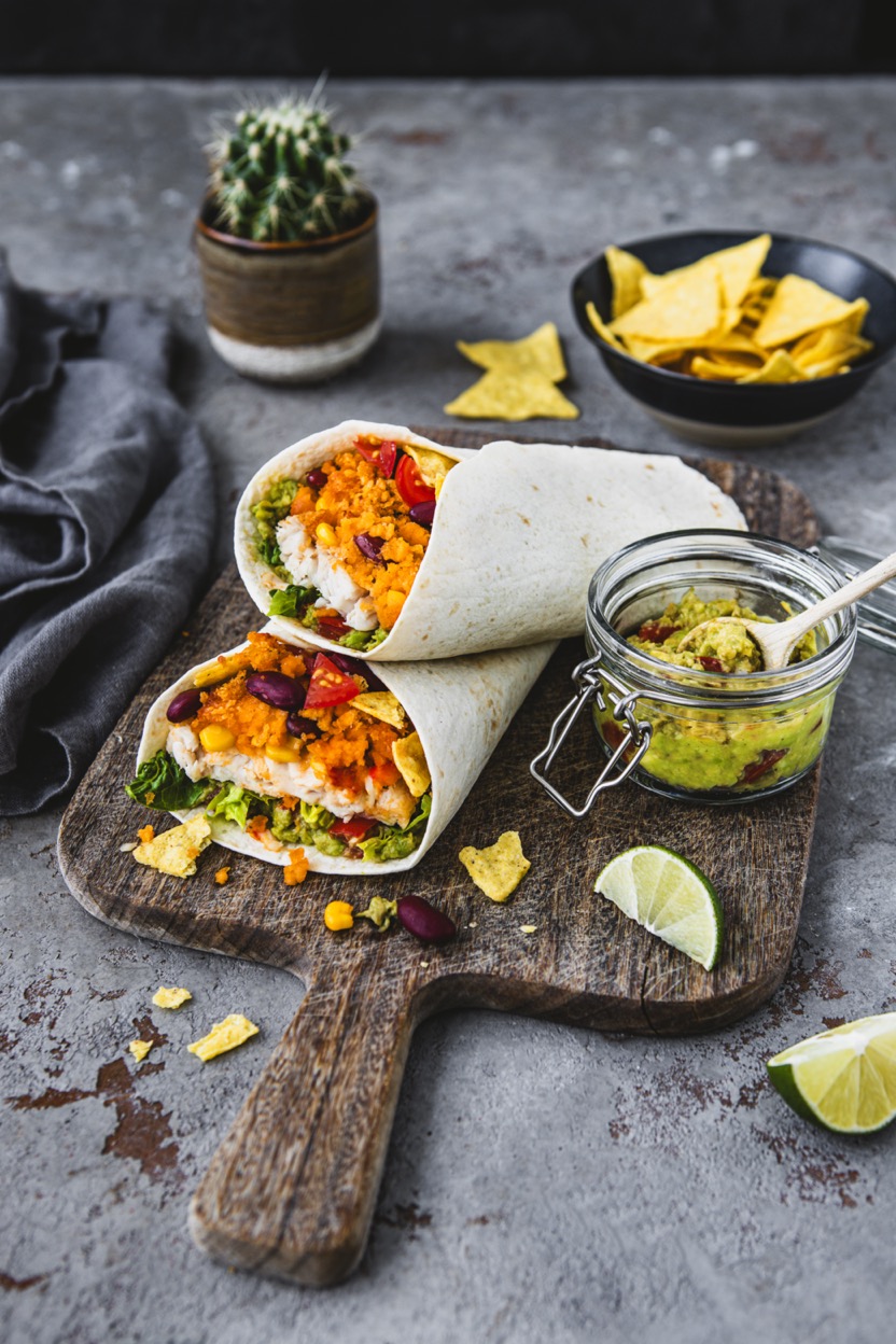 Mexicana Fisch-Burrito mit Guacamole – Einfach & Köstlich! iglo Mexicana Fisch Burrito-mit cremiger Guacamole und knusprigen Tortillas