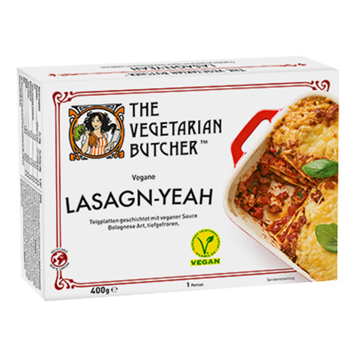 Prima MENÜ – The Vegetarian Butcher Lasagn-Yeah, 400 g, tiefgefroren
