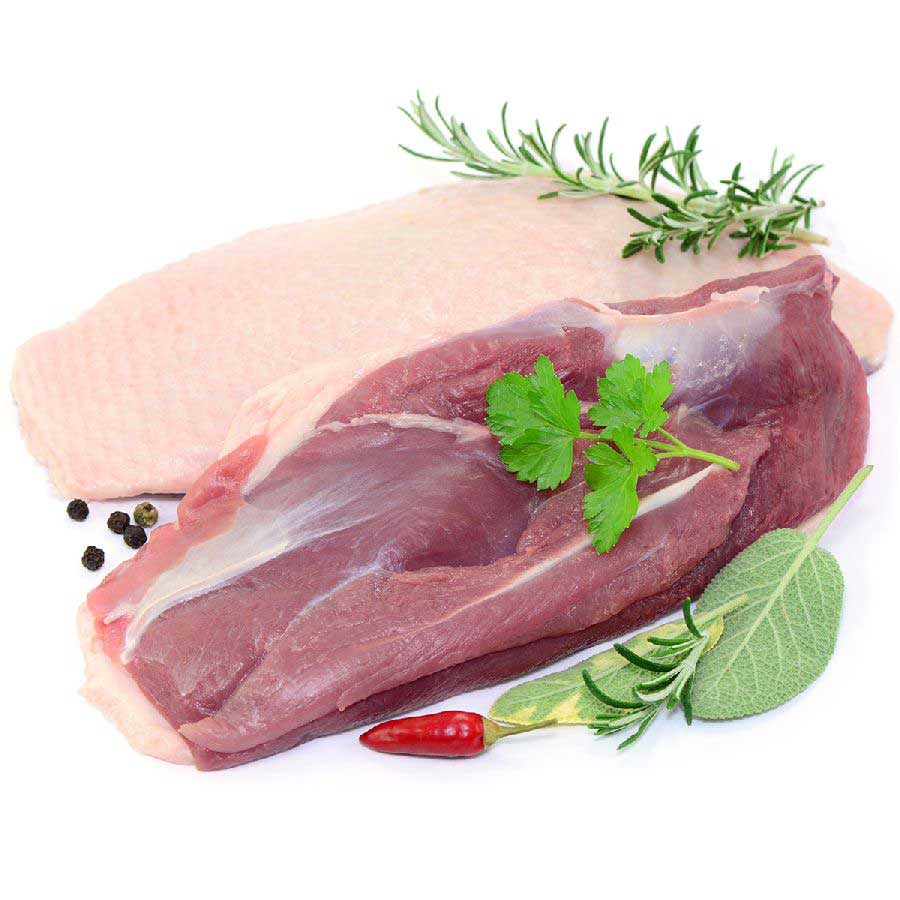 Gänsebrust mit Haut und Knochen von jungen Gänsen HKL A 750g 1