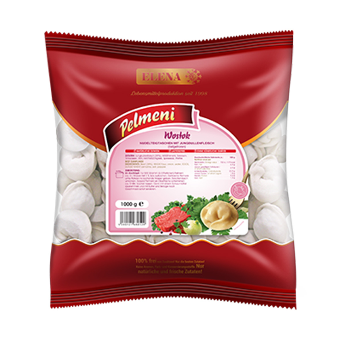 Pelmeni - "Wostok" m. Jungbullenfleisch
